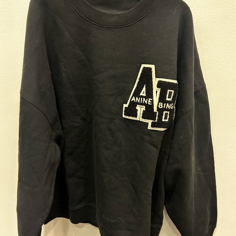 Anine Bing Classic Black Sweatshirt